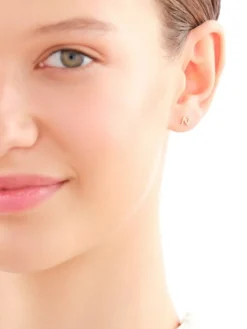 Sale Apart Pojedynczy kolczyk z żółtego złota z diamentem - litera N - 0,004 ct - próba 375