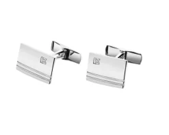 Apart Spinki do mankietów z białego złota z brylantami - 0,02 ct - próba 585< Spinki Do Mankietów