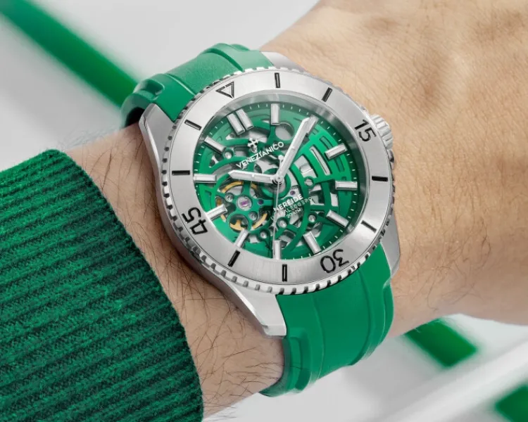Venezianico Nereide Ultraleggero Green RS< Zegarki Męskie