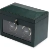 Wolf British Racing Double Watch Winder with storage Green< Zegarki Męskie