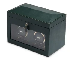 Wolf British Racing Double Watch Winder with storage Green< Zegarki Męskie