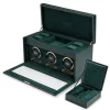 Wolf British Racing Triple Watch Winder with storage Green< Zegarki Męskie