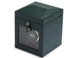 Wolf Rotomat British Racing Single Watch Winder with storage Green< Zegarki Męskie