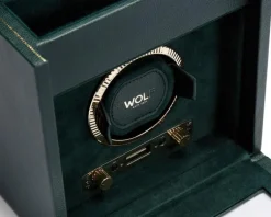 Wolf Rotomat British Racing Single Watch Winder with storage Green< Zegarki Męskie