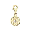 Apart Zawieszka charms z żółtego złota z diamentem - rozeta - 0,005 ct - próba 375< Charms Z Diamentami