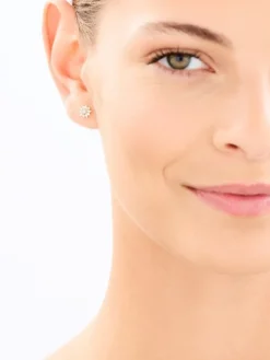 New Apart Zawieszka i kolczyki z żółtego złota z diamentami - komplet - 0,01 ct - próba 375
