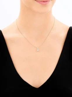 New Apart Zawieszka i kolczyki z żółtego złota z diamentami - komplet - 0,01 ct - próba 375