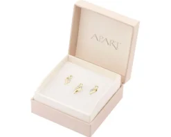 Apart Zawieszka i kolczyki z żółtego złota z diamentami - komplet - 0,01 ct - próba 375< Wszystkie