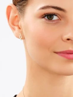 Apart Zawieszka i kolczyki z żółtego złota z diamentami - komplet - 0,01 ct - próba 375< Wszystkie