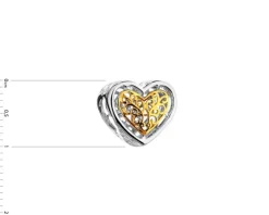 Online Apart Zawieszka srebrna beads - serce