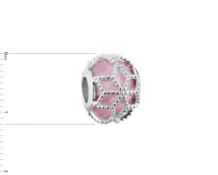 Outlet Apart Zawieszka srebrna beads - kwiaty