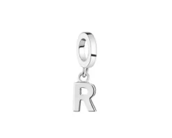 Apart Zawieszka srebrna beads - litera R< Beads