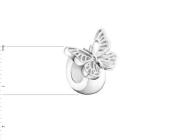 Apart Zawieszka srebrna beads - stoper - motyl< Wszystkie