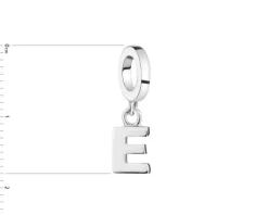 Apart Zawieszka srebrna beads - litera E< Beads