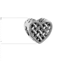 Apart Zawieszka srebrna beads - serce< Beads