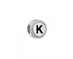 Sale Apart Zawieszka srebrna beads - litera K