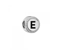 Apart Zawieszka srebrna beads - litera E< Beads