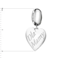 Hot Apart Zawieszka srebrna beads - serce, Dla Mamy