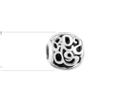 Apart Zawieszka srebrna beads z cyrkonią< Beads