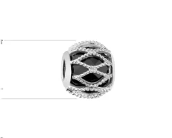 Apart Zawieszka srebrna beads z cyrkonią< Beads