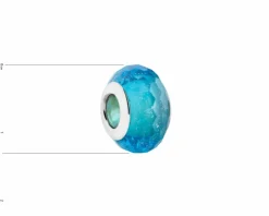 New Apart Zawieszka srebrna beads ze szkłem murano