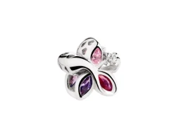 Apart Zawieszka srebrna beads z cyrkoniami - kwiat< Wszystkie