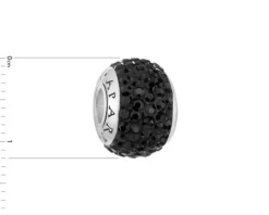 Sale Apart Zawieszka srebrna beads z kryształami