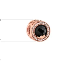 Apart Zawieszka srebrna beads z cyrkoniami - serce< Beads