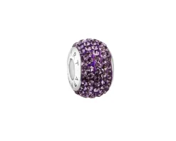 Hot Apart Zawieszka srebrna beads z kryształami