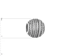 Apart Zawieszka srebrna beads z cyrkoniami< Beads