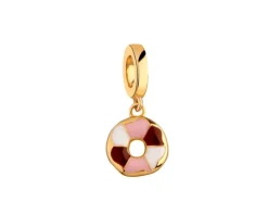 Clearance Apart Zawieszka srebrna beads z emalią - donut
