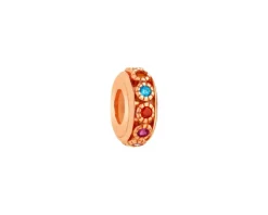 Apart Zawieszka srebrna beads z cyrkoniami - stoper