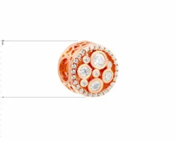 Apart Zawieszka srebrna beads z cyrkoniami< Beads