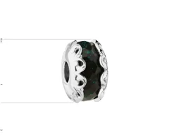 Online Apart Zawieszka srebrna beads ze szklanym detalem