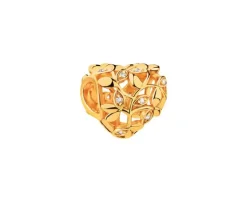Apart Zawieszka srebrna beads z cyrkoniami - serce< Wszystkie