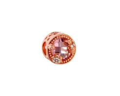 Apart Zawieszka srebrna beads z cyrkoniami - kwiat, ważka< Beads
