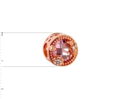 Apart Zawieszka srebrna beads z cyrkoniami - kwiat, ważka< Beads