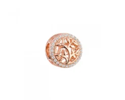 New Apart Zawieszka srebrna beads z cyrkoniami - drzewko