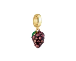 Discount Apart Zawieszka srebrna beads z emalią - jeżyna