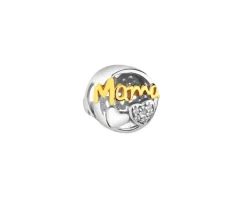 Apart Zawieszka srebrna beads z cyrkoniami - mama, serce< Beads