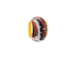 Apart Zawieszka srebrna beads ze szkłem murano< Beads