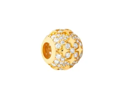 Apart Zawieszka srebrna beads z cyrkoniami - gwiazdy< Beads