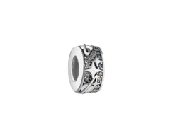 Hot Apart Zawieszka srebrna beads z cyrkoniami - stoper - gwiazdy, planety