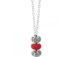 Hot Apart Zawieszka srebrna beads z kryształami