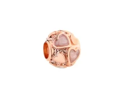 Apart Zawieszka srebrna beads z emalią - serca< Beads