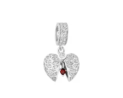 Apart Zawieszka srebrna beads z cyrkoniami - serce< Beads