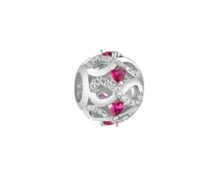Apart Zawieszka srebrna beads z cyrkoniami - nieskończoność< Beads