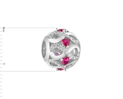 Apart Zawieszka srebrna beads z cyrkoniami - nieskończoność< Beads