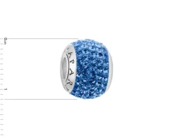 Apart Zawieszka srebrna beads z kryształami< Beads
