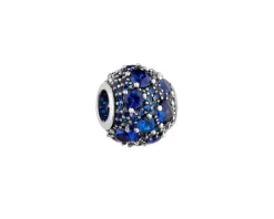 Hot Apart Zawieszka srebrna beads z cyrkoniami